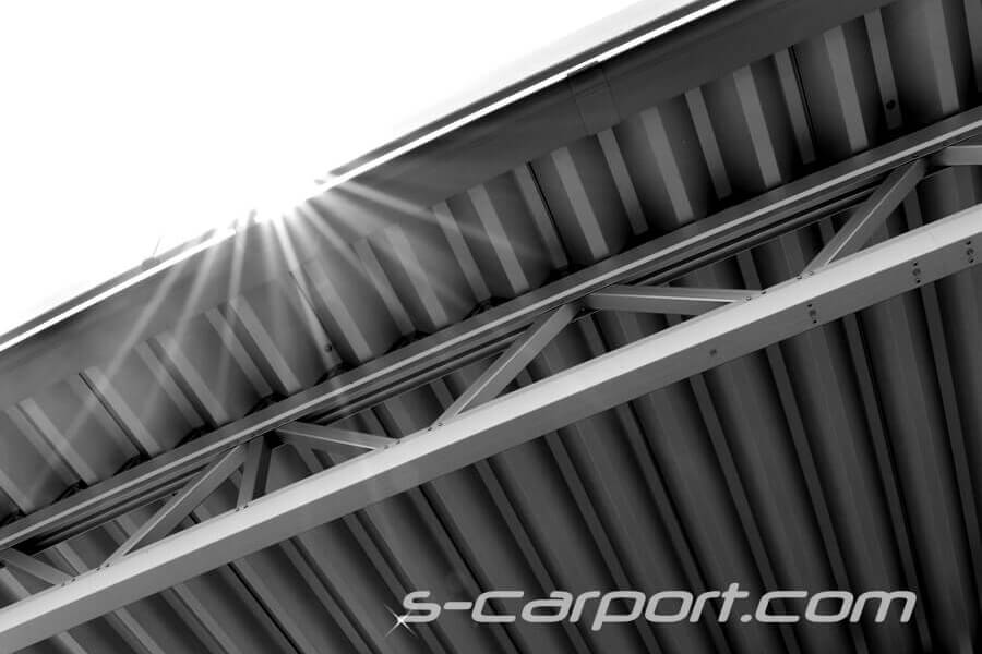 折板屋根の入隅対応カーポート