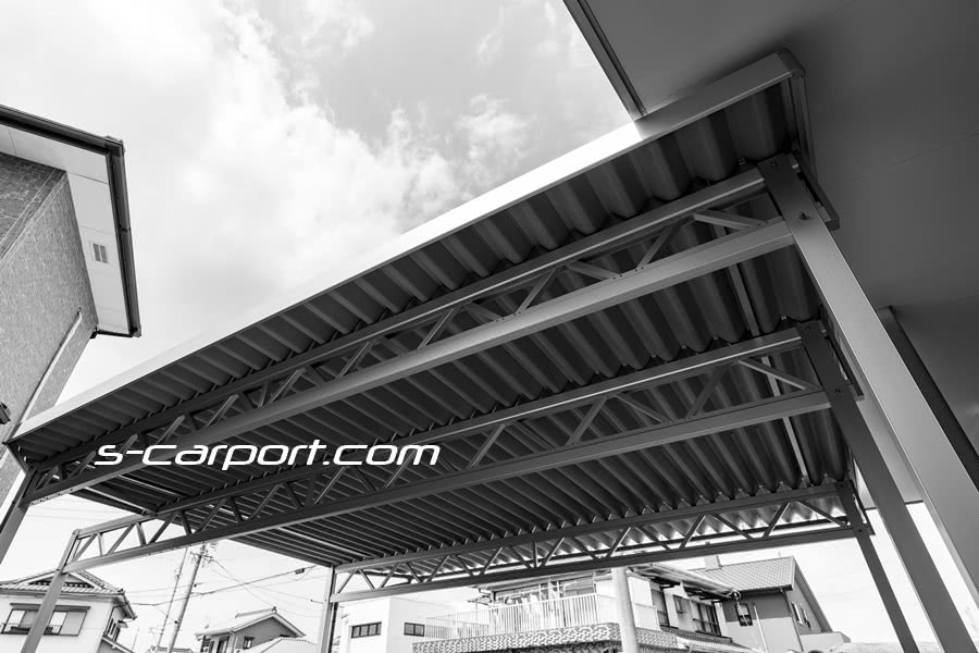 岡崎市で施工したセッパンカーポート